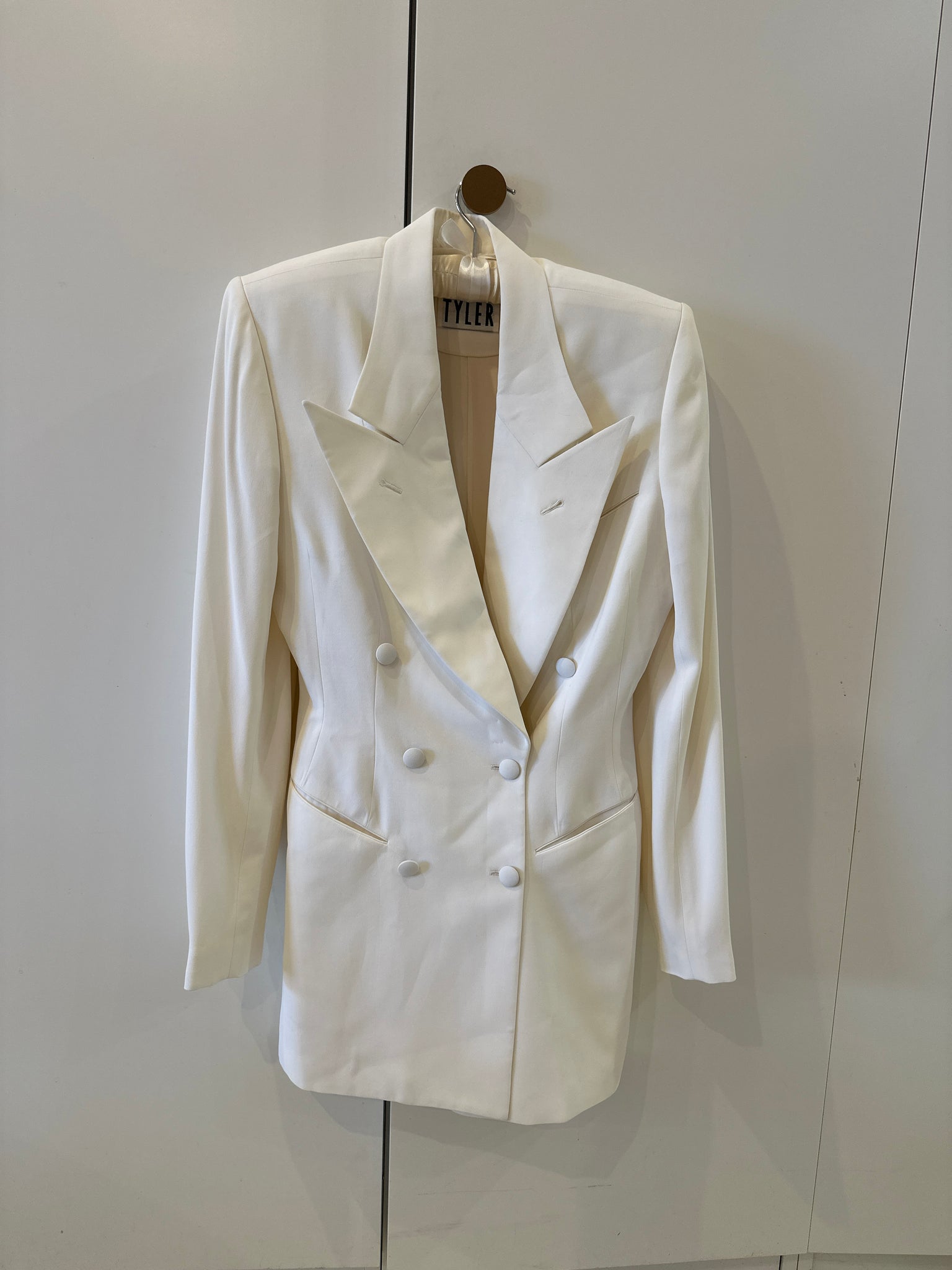 Richard Tyler 90s Silk Blazer Dress