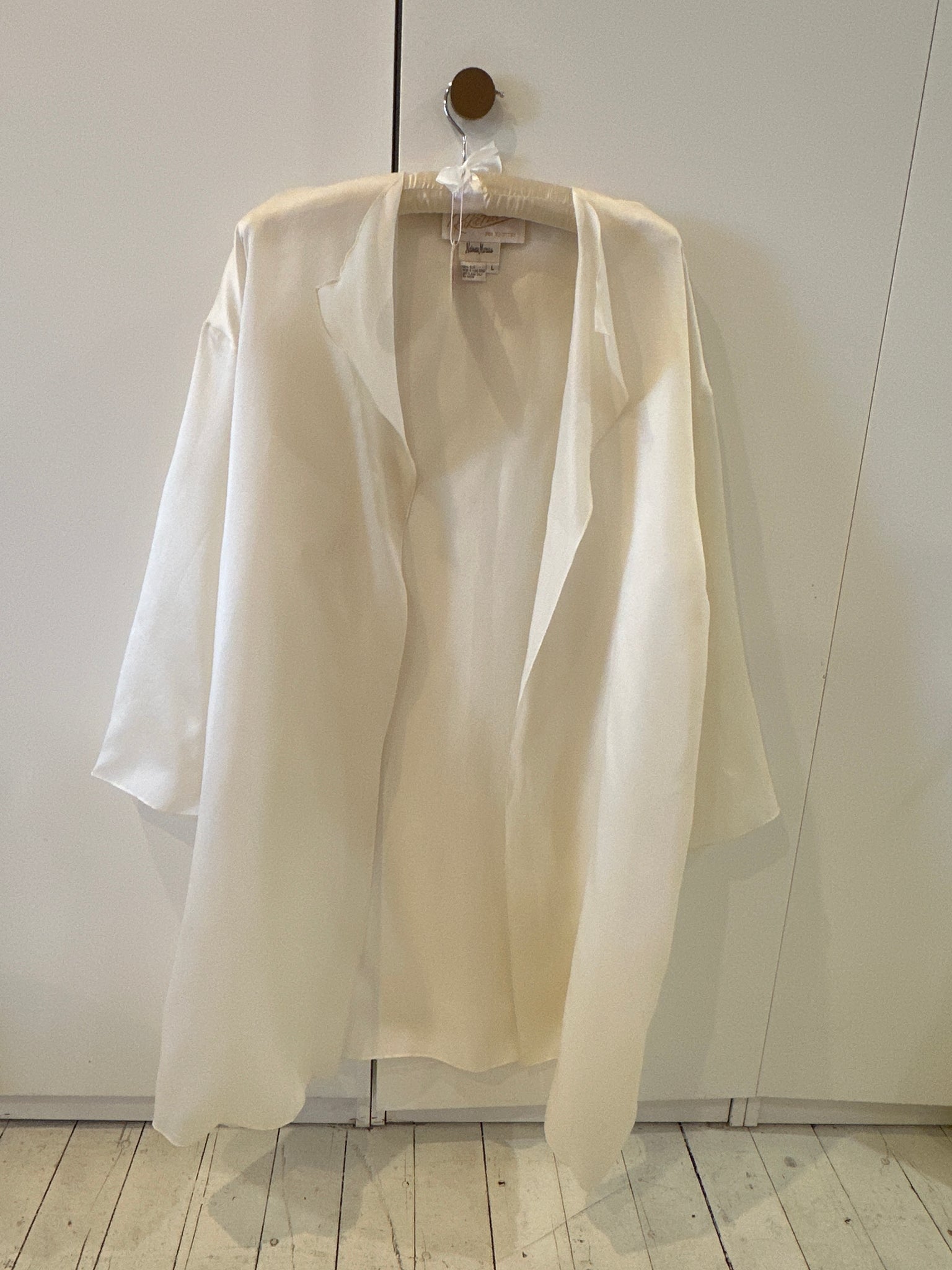 Rickie Freeman 90s Silk Ivory Organza Jacket