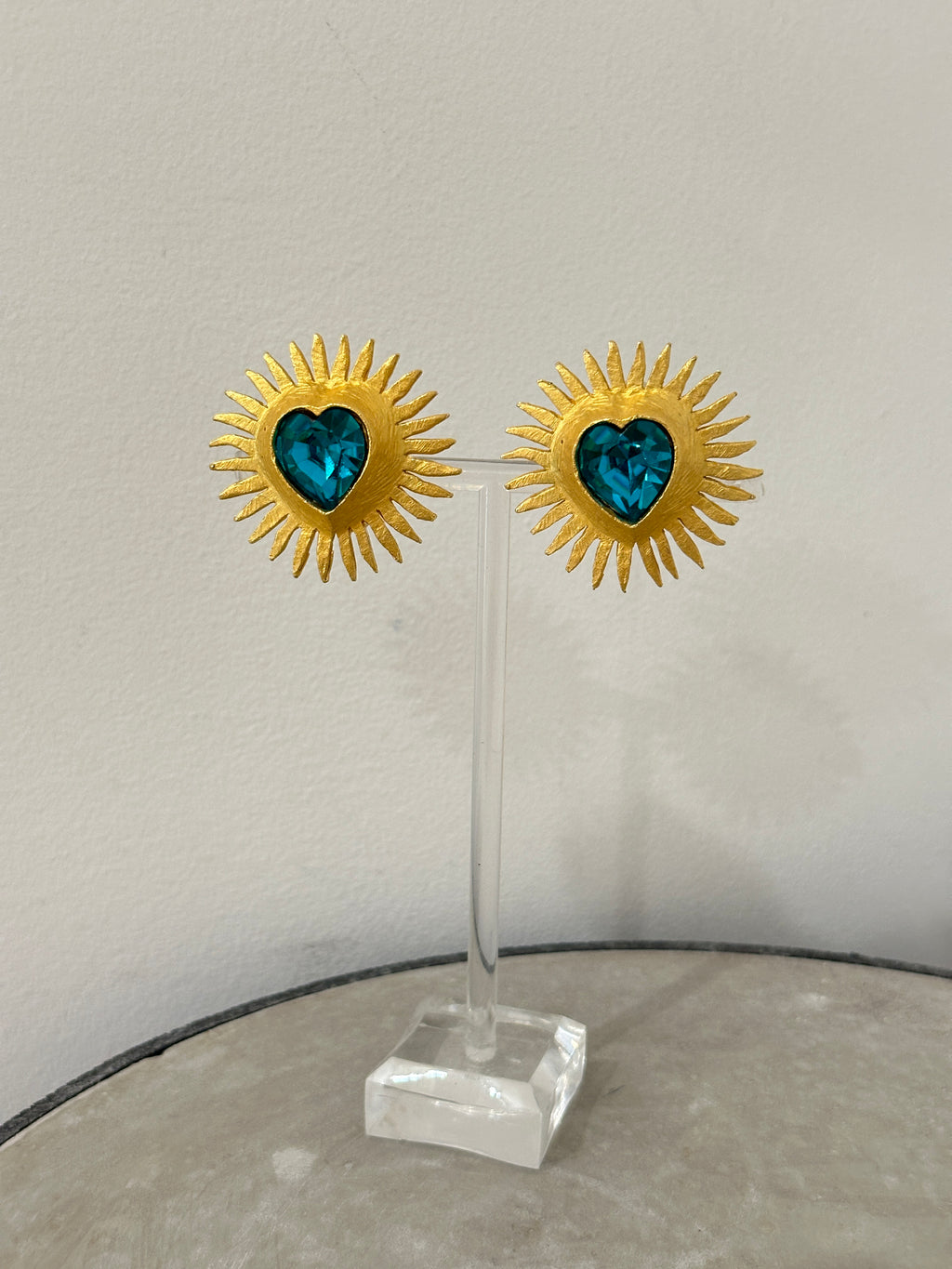 Edouard Rambaud 80s Teal Sun Clips
