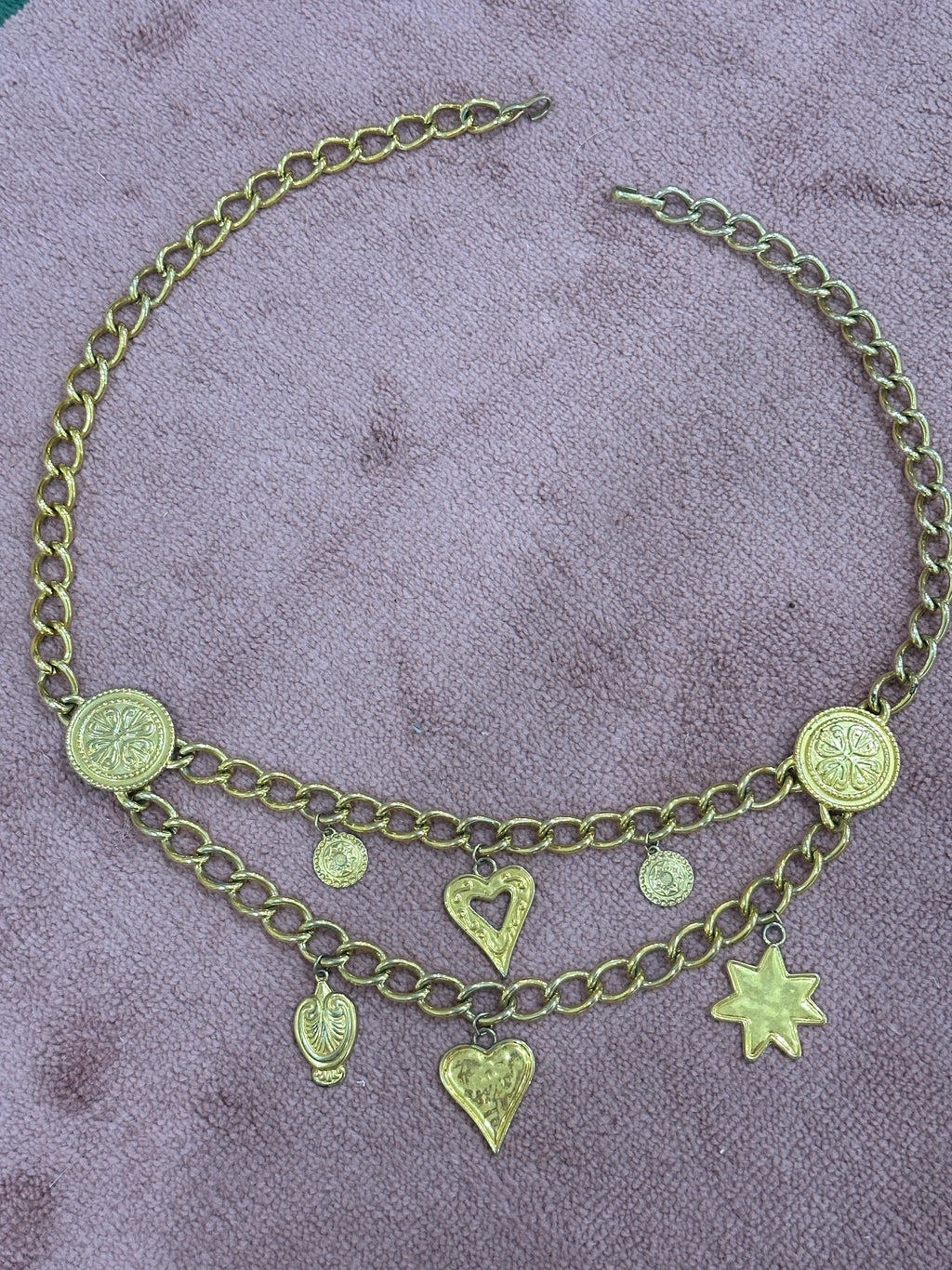 Escada Gold Charm Belt