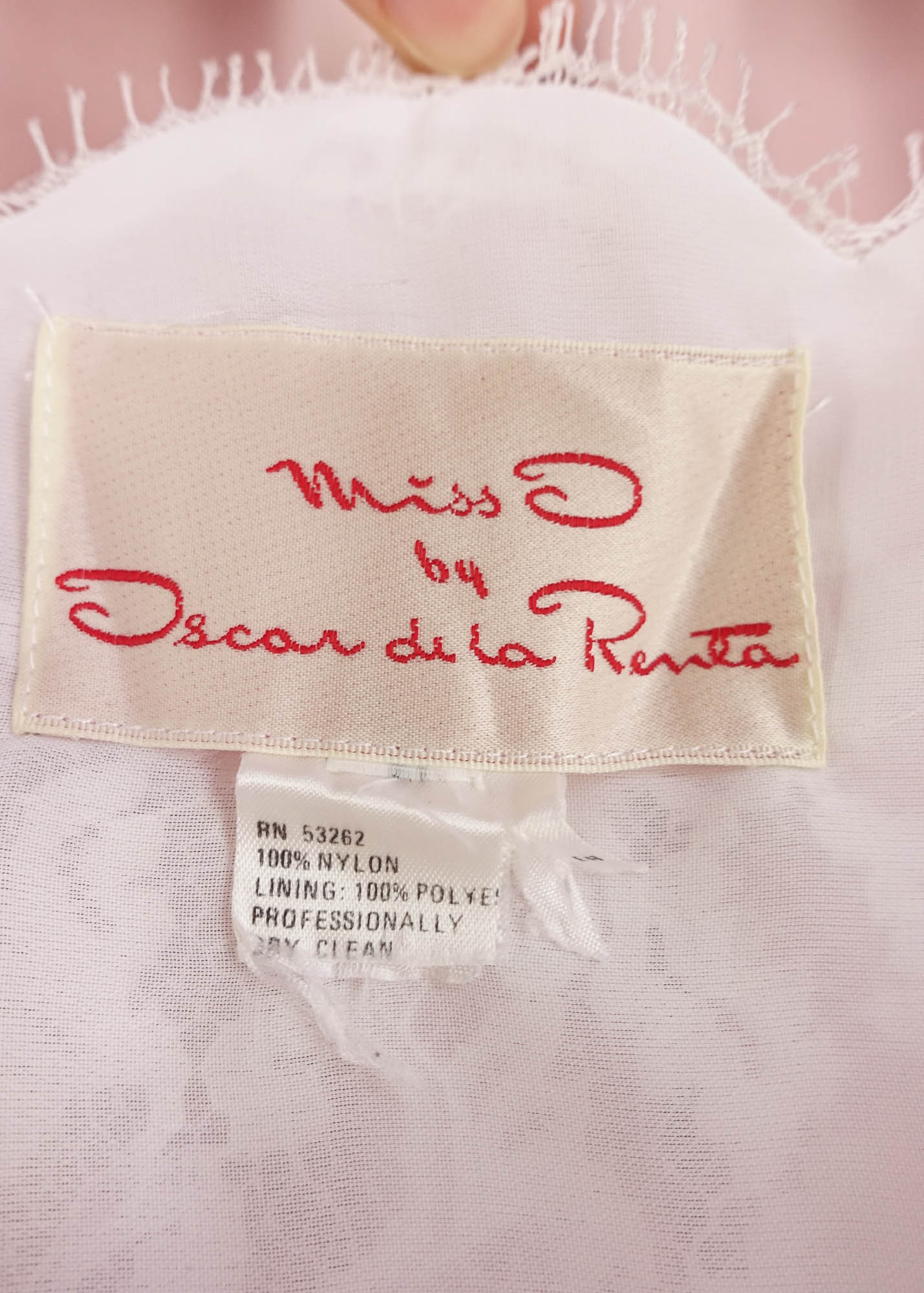 1980s 'Oscar De La Renta' Lace Camisole