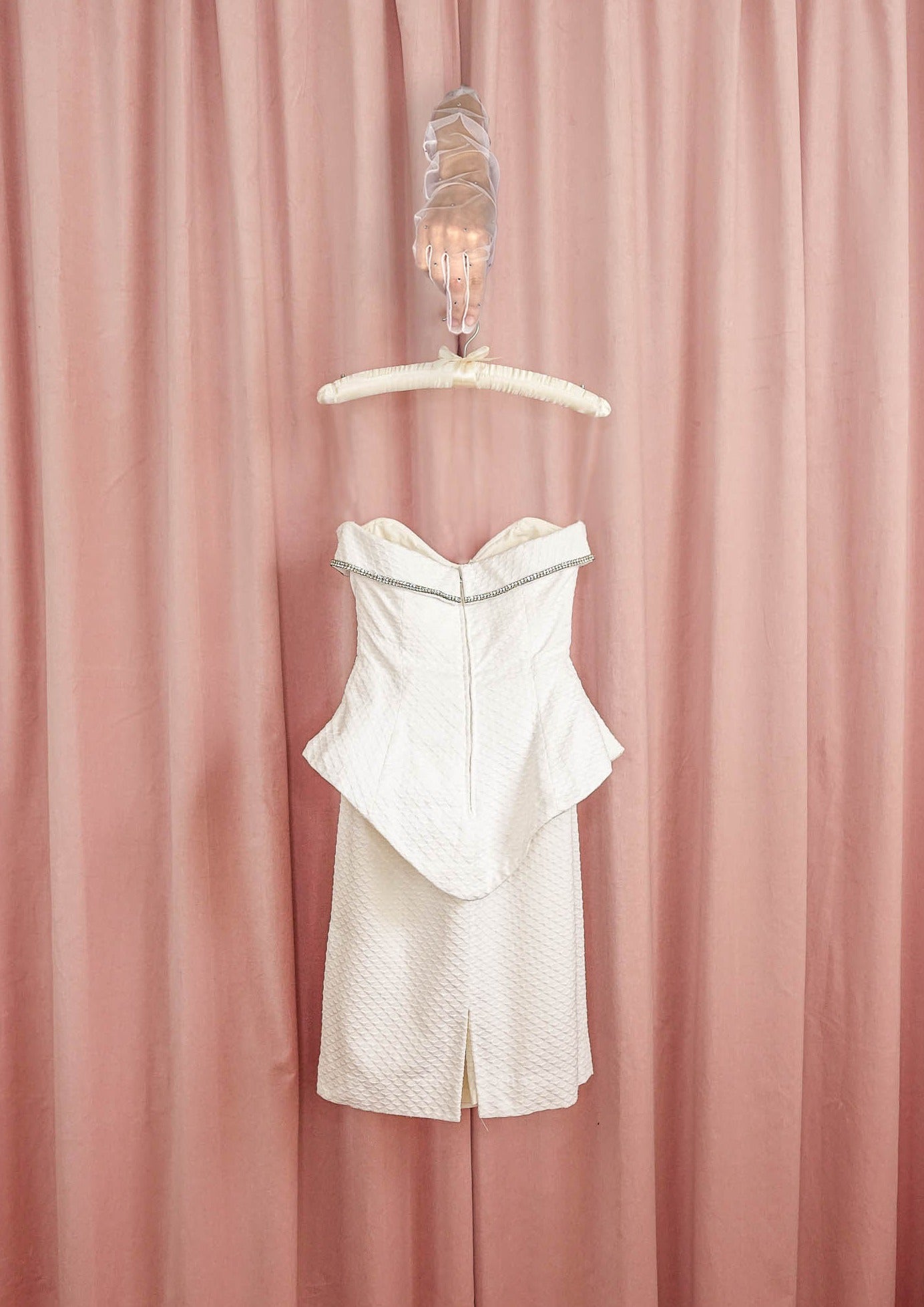 white strapless peplum dress Strapless Peplum Lace Maxi Dress Green White