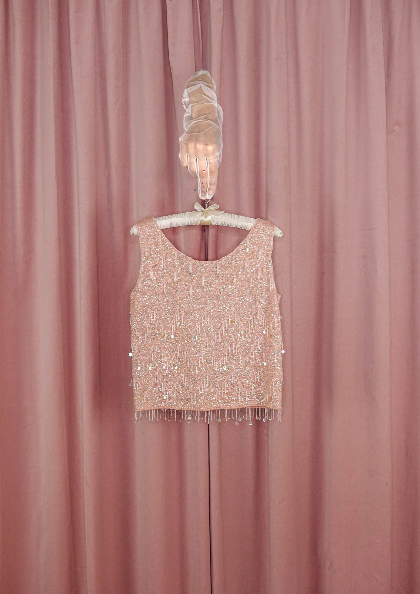 sequin shell top