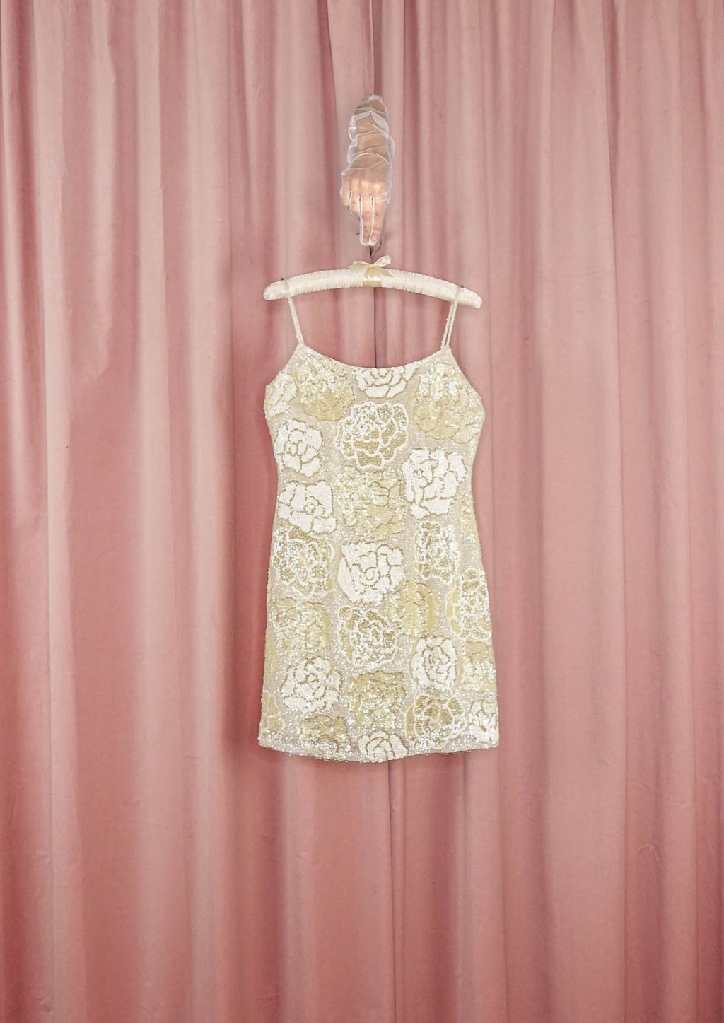 'Vivienne Tam' Sequin Rose Mini Dress
