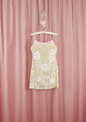 'Vivienne Tam' Sequin Rose Mini Dress