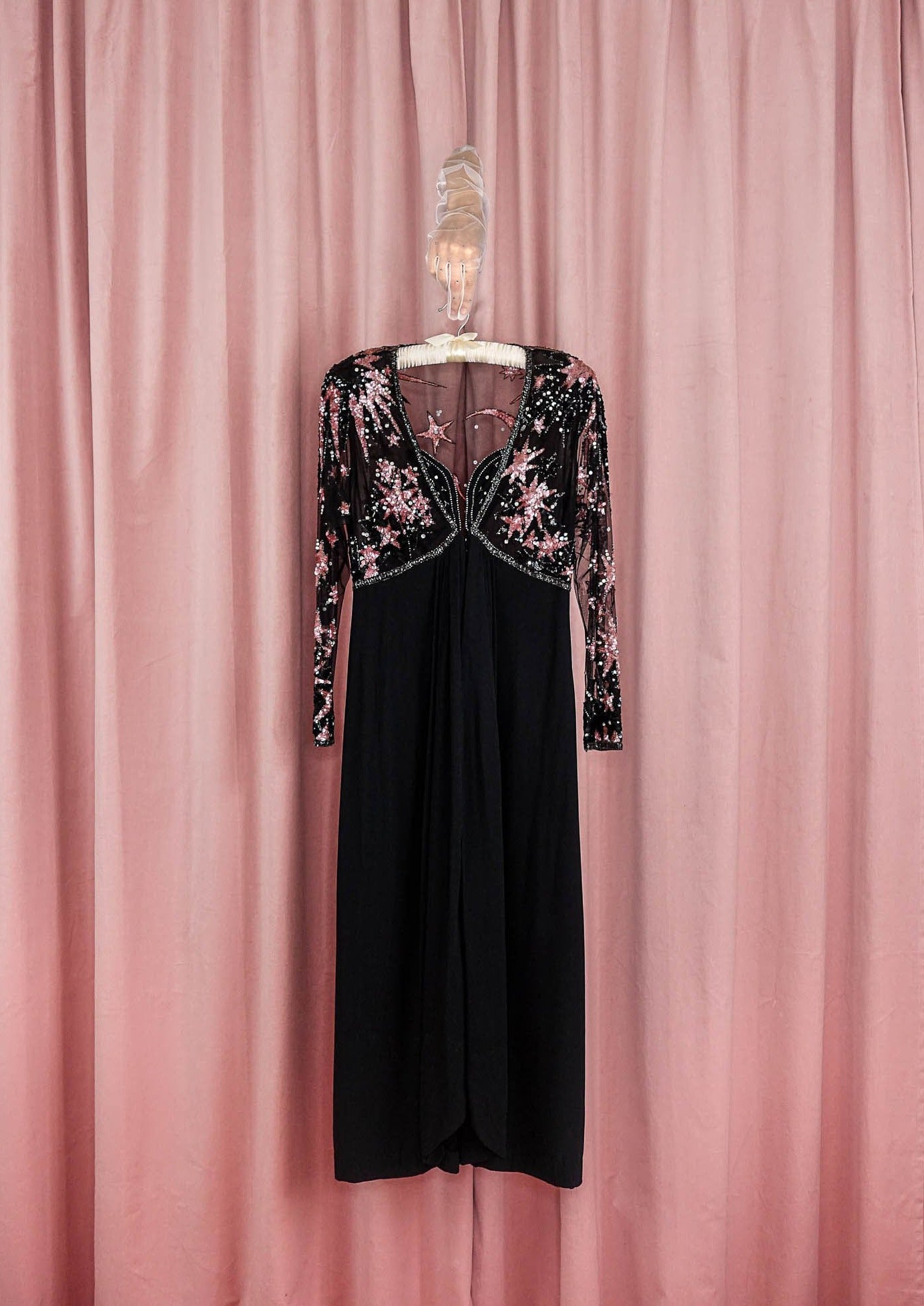 bob mackie sequin dress Vintage Bob Mackie Moody Glam Beaded & Sequin Dress Recess